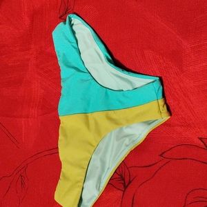 COPY - Victoria 's Secret bikini bottom, block color yellow & Green swim. SizeX…